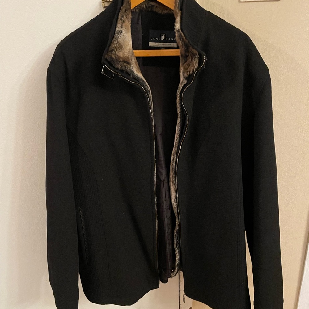 Men’s Lang Bang Black Wool Jacket